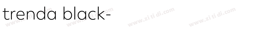 trenda black字体转换